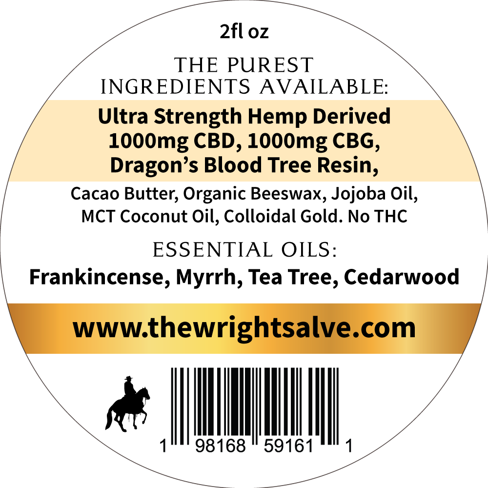 The Wright Salve - Amber Glass Jar
