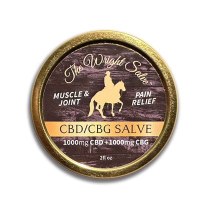 The Wright Salve, 1000mg CBD / 1000mg CBG 2fl oz.