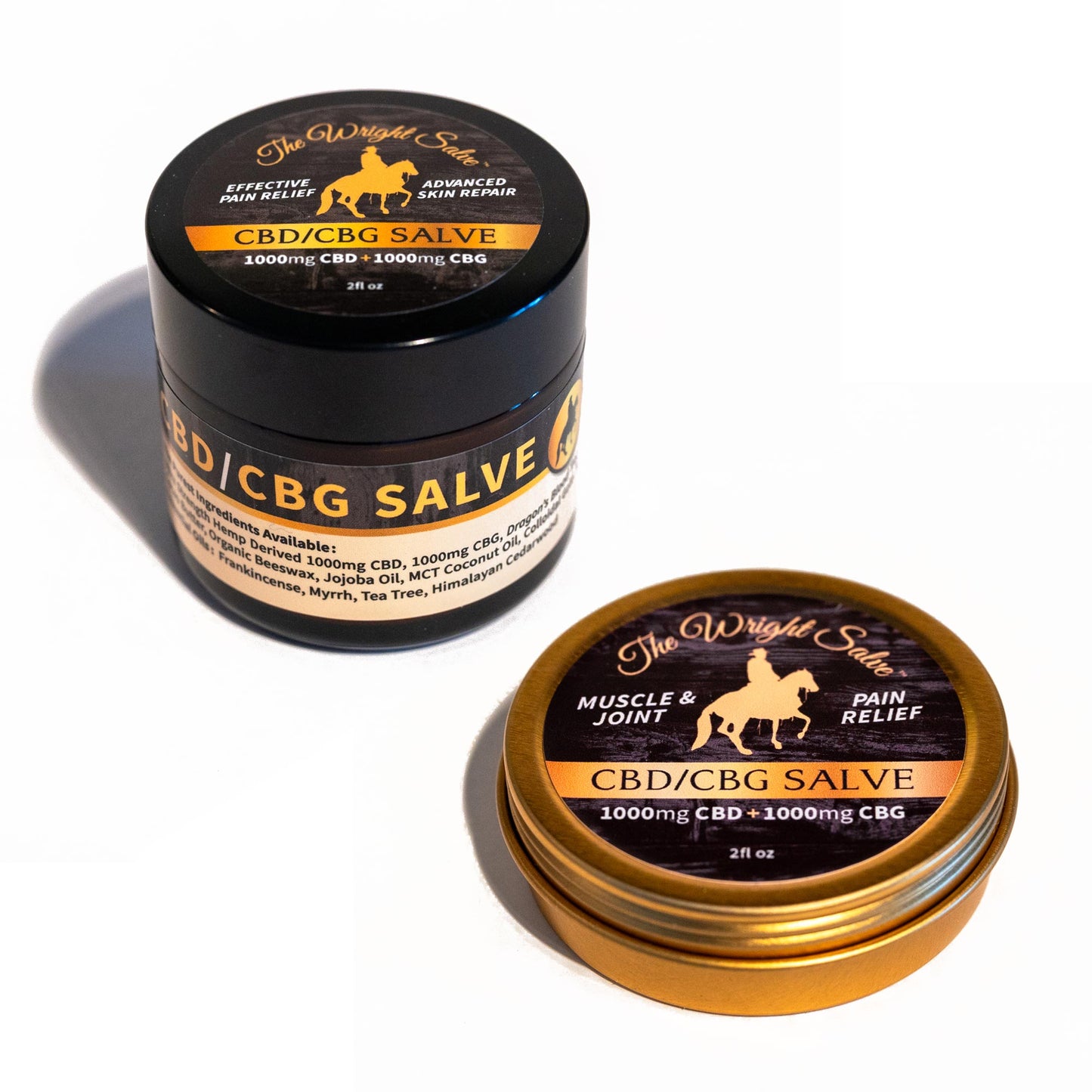 CBD Pain Relief Salve Duo – Home & Travel Set