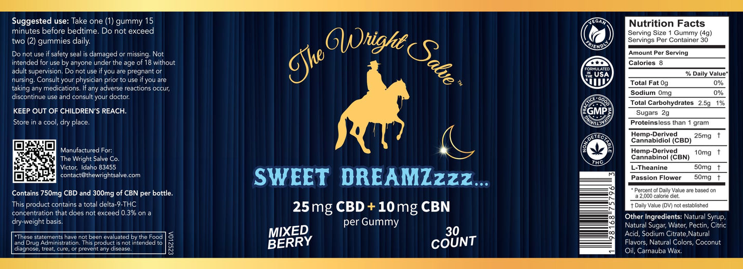 CBN CBD Sweet Dreamzzz Sleep Gummies