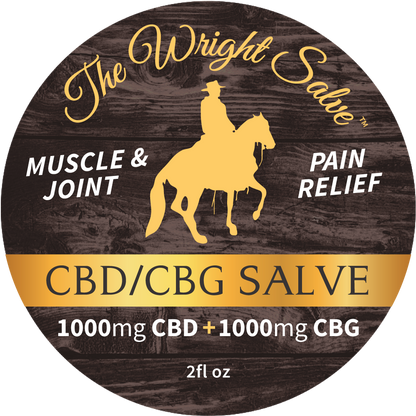 The Wright Salve, 1000mg CBD / 1000mg CBG 2fl oz.